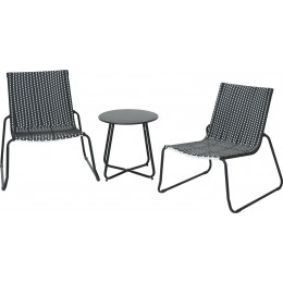 Σετ Κήπου & Βεράντας με Τραπέζι και 2 Καρέκλες - Μέταλλο/Rattan Y06000550