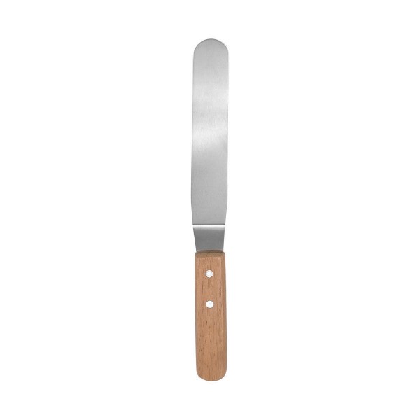 STAINLESS STEEL Icing Spatula 31cm WITH WOODEN HANDLE