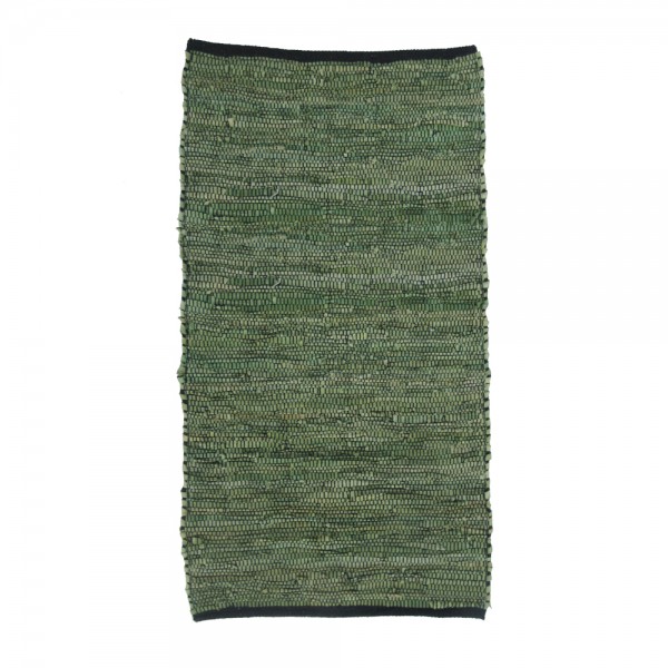 GRASS CARPET LEATHER GREEN 70x150cm IN