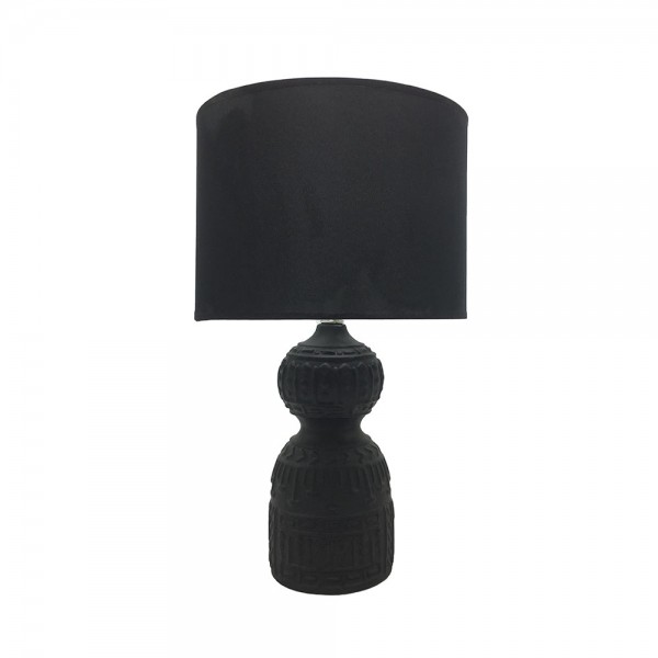 MOA LAMP TABLE CERAMIC FABRIC BLACK BLACK D11,5/26