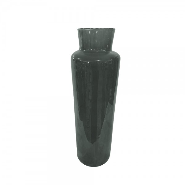 RIPE OLIVE VASE RECYCLED GLASS OLIVE GREEN D15xH50