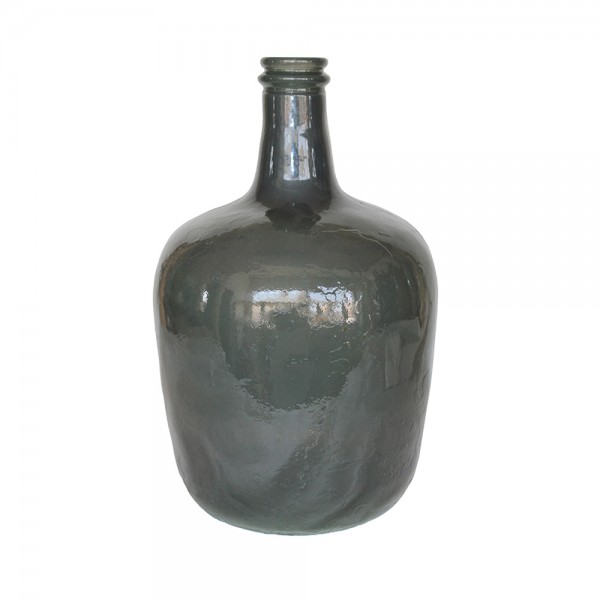 RIPE OLIVE BOTTLE RECYCLED GLASS OLIVE GREEN D24,5