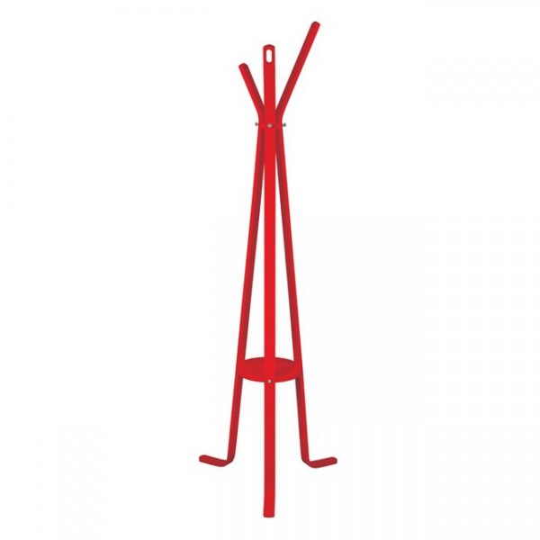 Hat/Coat Stand Wooden with 3 legs HM8414.07 Stan Red  55x55x170cm