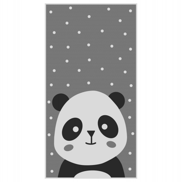HM7678.14 80Χ150cm, kids rug with panda, fringes