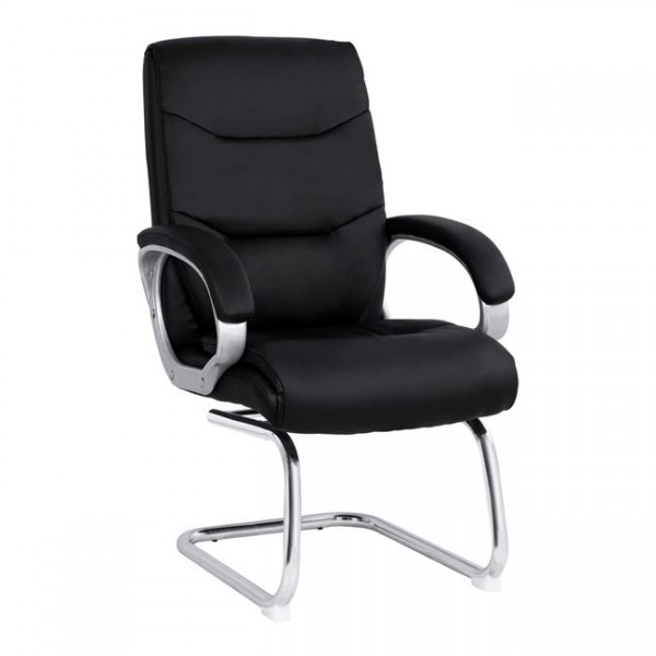 Visitor's armchair HM1088.01 Black color 63x70x102 cm