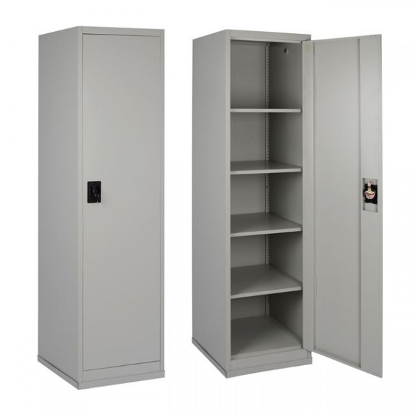 Metallic Wardrobe 50Χ45Χ181 with 4 shelves 1Door HM5117