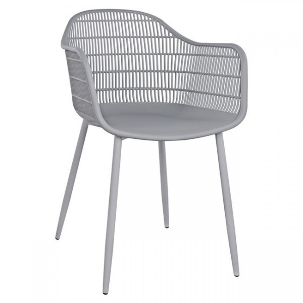 Armchair Hadi Polypropylene Grey 61x57x85cm HM8511.10