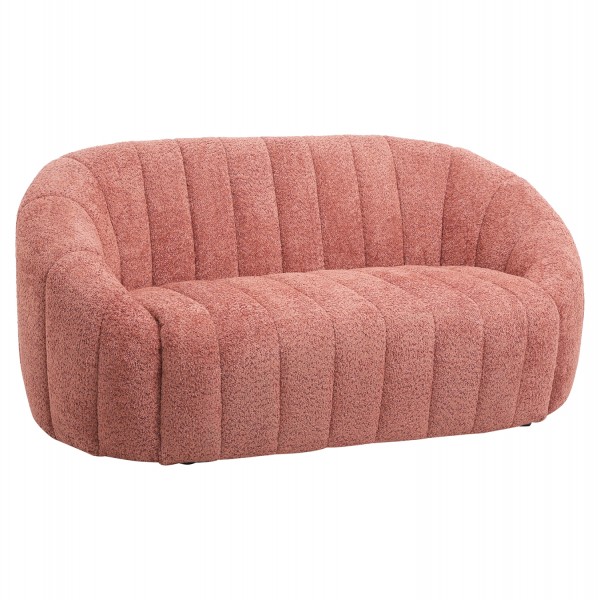 SOFA 2-SEATER MOBY HM9595.02 PINK BOUCLE FABRIC 148x83x66Hcm.