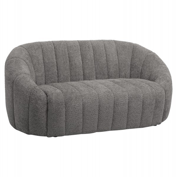 SOFA 2-SEATER MOBY HM9595.01 GREY BOUCLE FABRIC 148x83x66Hcm.