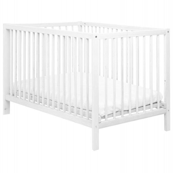 HM9297.02- Baby cradle-bed MIKO, wooden, white, for mattress 140x70cm