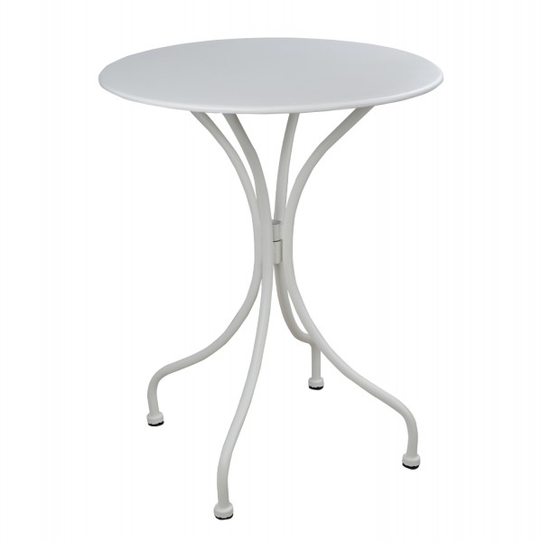 TABLE ROUND METALLIC HM5104.12 IN WHITE COLOR Φ60x72Hcm.