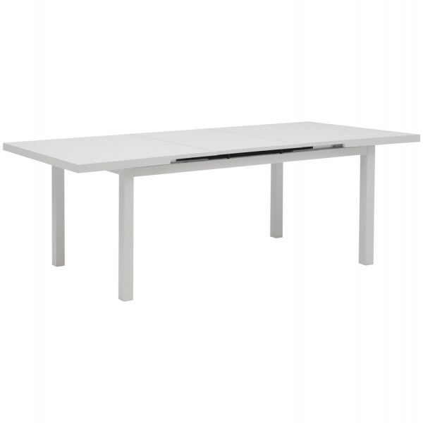 DINING ALUMINUM TABLE KRINTER HM6062.01 WHITE- EXPANDABLE 240/180Χ100Χ77Hcm
