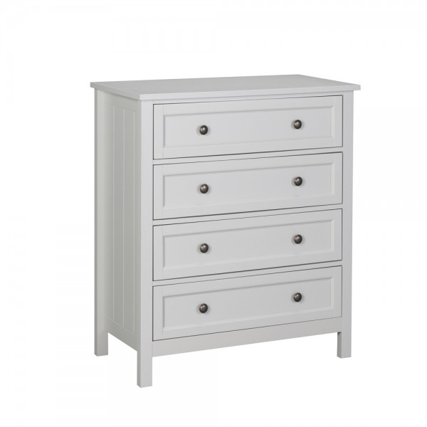 FRENCH COMMODE 4DRAWERS MDF GREY LIGHT E1 PRC