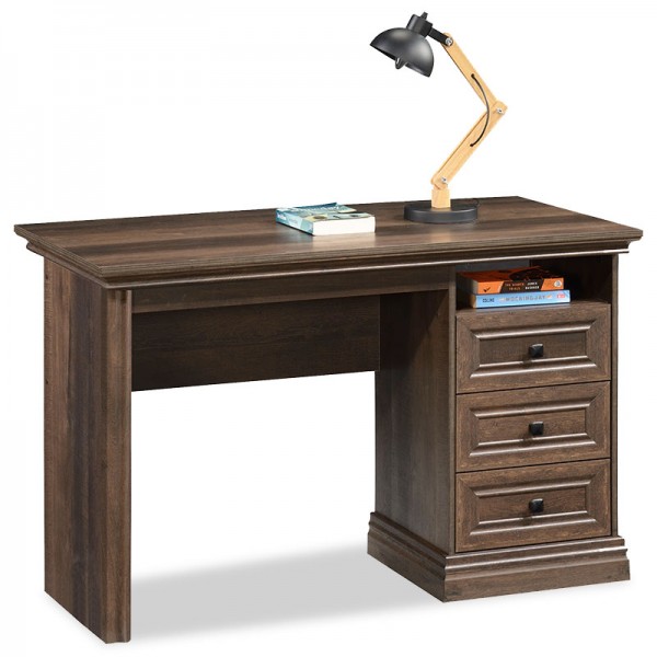 Office table Mozart pakoworld with drawers in walnut color 121x60x78cm
