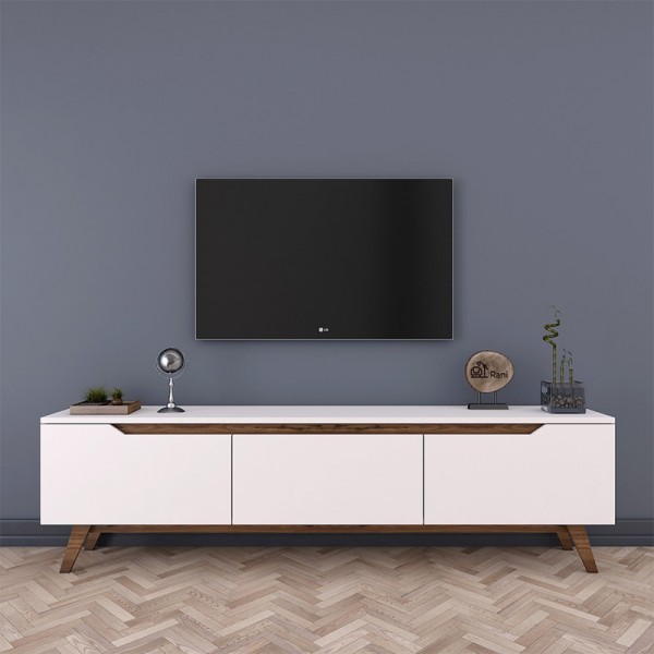 TV unit Kasandra pakoworld white walnut 180x35x48,5cm