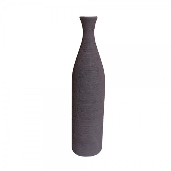 Line ceramic vase purple D9,5xH40cm