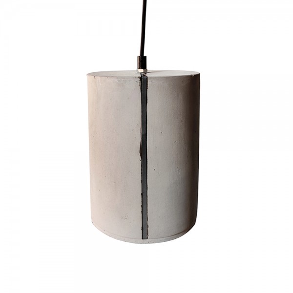 Strip pendant lamp concrete/metal 18x18xH22cm