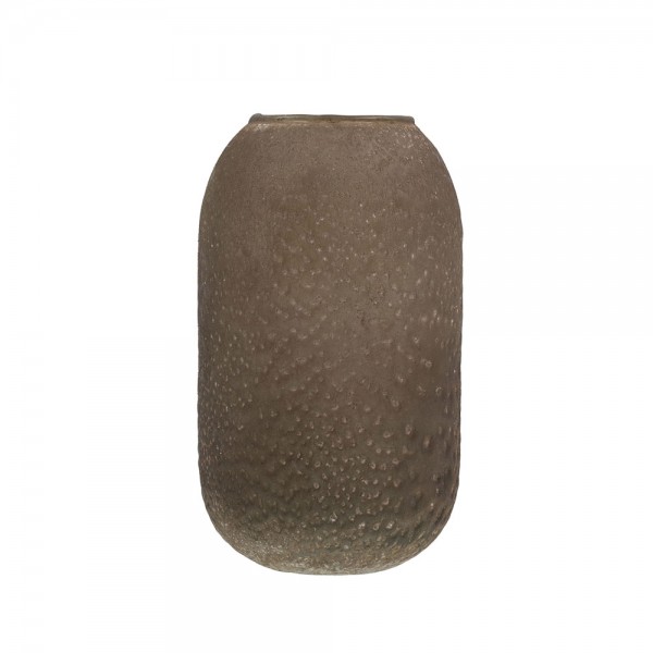 Meli vase glass mud D11xH19cm