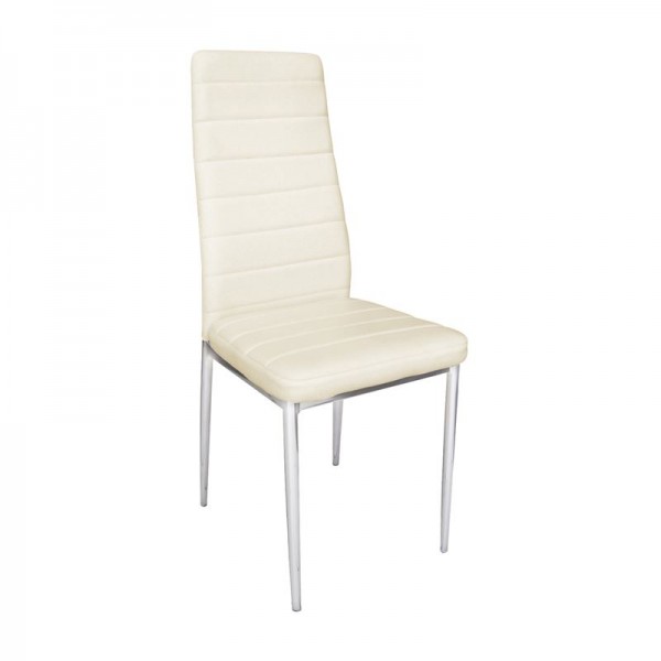 JETTA Chair Cream Pvc (Chromed)