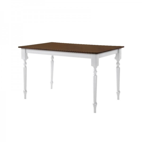 SALOON Table 150x90cm White/Walnut