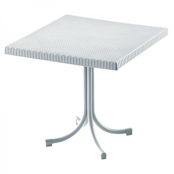 RONY Table 80x80 PP/Metal White
