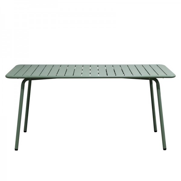 BRIO Slat Table-Pro 160x90cm Metal Sandy Green 5635C