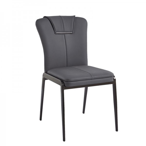 ANDRIA Chair Metal Black/Pu Anthracite
