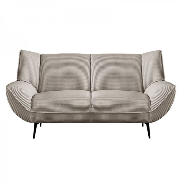 EMERALD 2-Seater Sofa Beige Corduroy Fabric