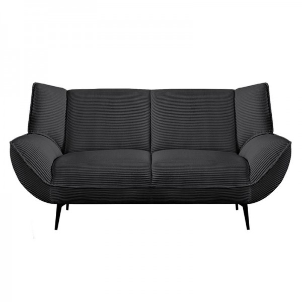 EMERALD 2-Seater Sofa Anthracite Corduroy Fabric