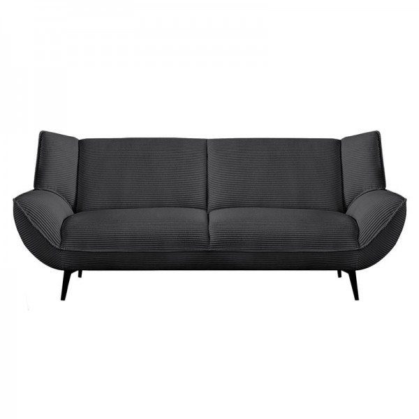 EMERALD 3-Seater Sofa Anthracite Corduroy Fabric