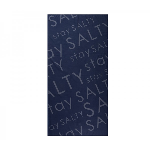 NEF- NEF BEACH TOWEL 75X150CM STAY SALTY BLUE/BLACK 035739