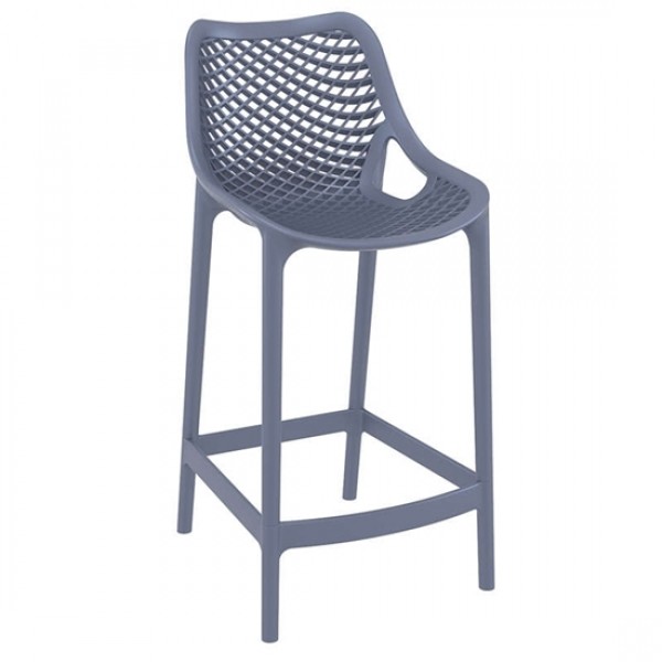 Air bar stool dark grey PP 44x51x65/95cm 20.0376