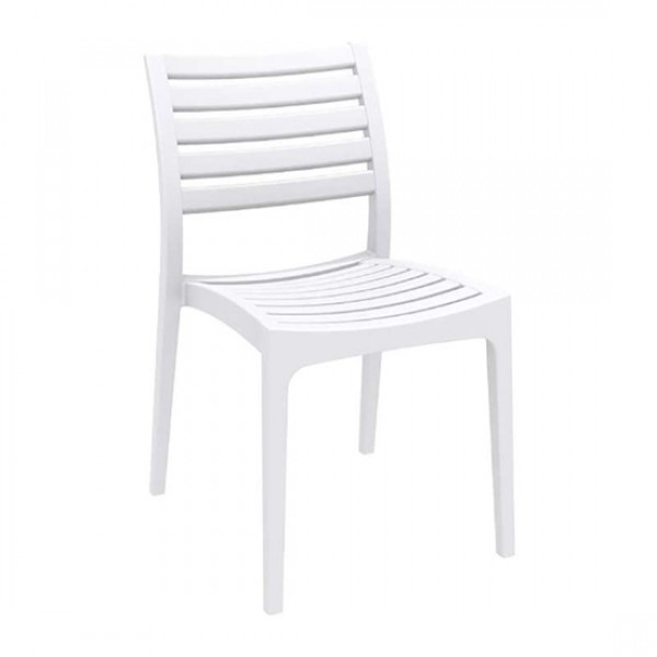 Ares WHITE Chair PP 48x58x82cm 20.0334