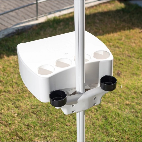 B-Safe white umbrella table 
