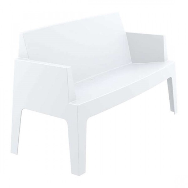 Box white sofa PP 138x62x80cm 20.0112