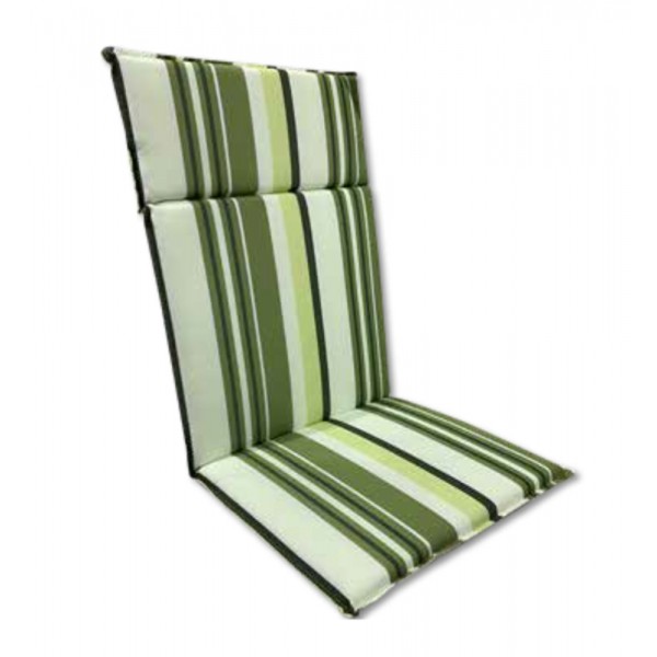 Lily high back cushion 114x48cm checkered light green-dark green
