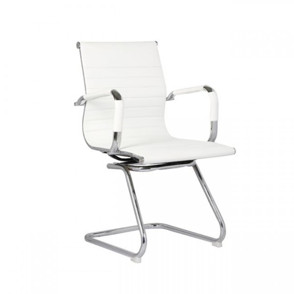 BF3300V Office Visitor Armchair White Pu