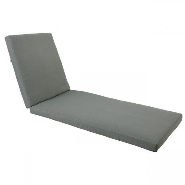 VERANO Cushion 208x69/8 Grey Fabric, w/wadding (Velcro)