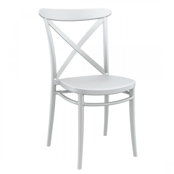 Cross white Chair PP 51x51x87cm 20.0587