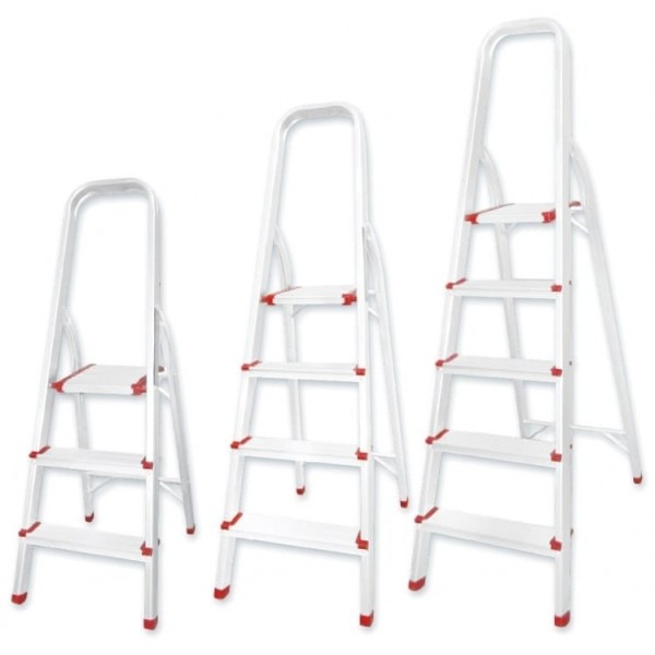 Inox Kiss Aluminum ladder 4+1 steps LAD105