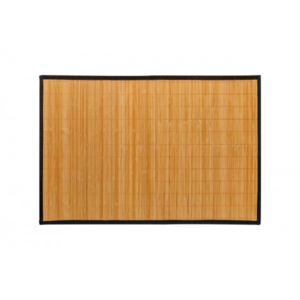 Bamboo rug 60x90cm/NATURAL-BLACK