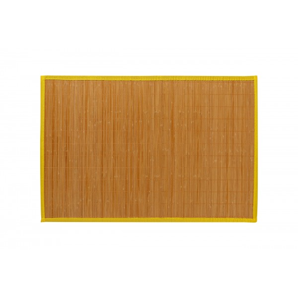 Bamboo rug 60x90cm/NATURAL-YELLOW