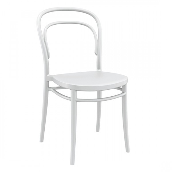 Marie white chair PP 45x52x85cm 20.0047