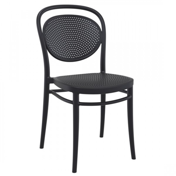 Marcel black chair PP 45x52x85cm 20.0635