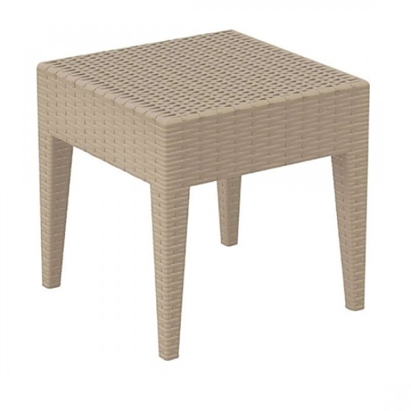 MIAMI TAUPE TABLE PP 45x45x45cm 53.0035