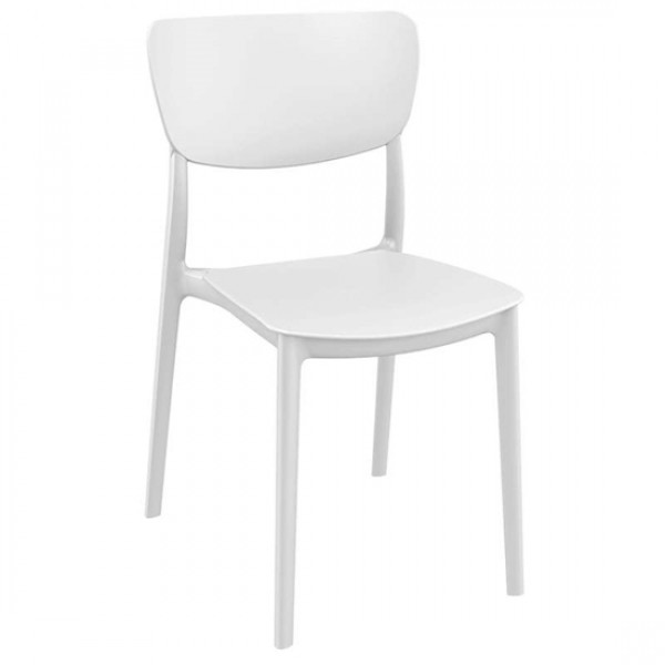 Monna WHITE chair PP 45x53x82cm 20.0425