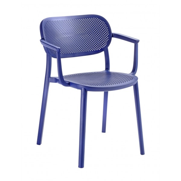 NUTA-B armchair 59x55x79 (66/45)cm indigo blue