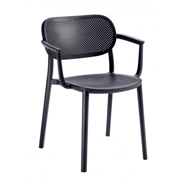 NUTA-B armchair 59x55x79 (66/45) cm black