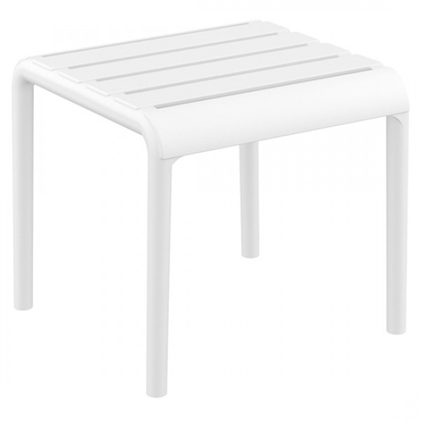 PARIS WHITE SIDE TABLE 42X41X40cm PP 20.0843