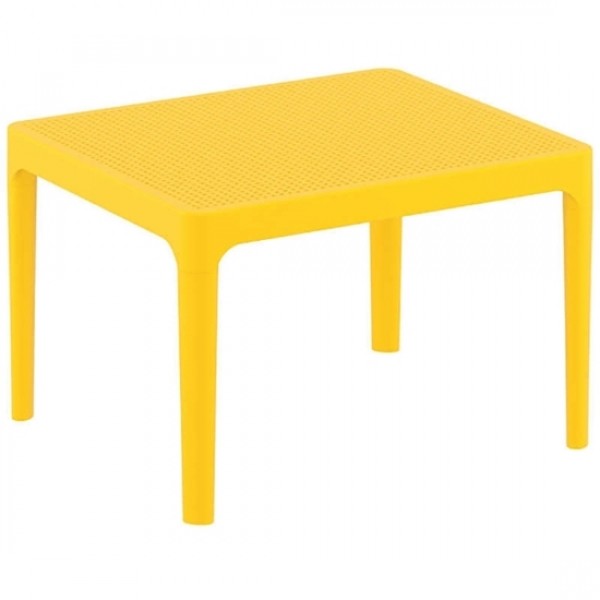 Sky table yellow PP 100x60x74cm 20.0259